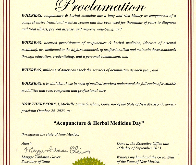 Proclaimed: Oct. 24, 2023 is AHM Day in NM